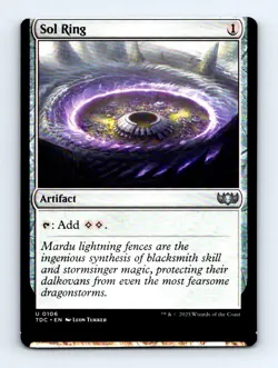#106 2025 Tarkir: Dragonstorm Commander Sol Ring Uncommon MISCUT - Image 1