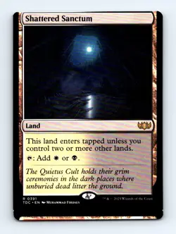 #391 2025 Tarkir: Dragonstorm Commander Shattered Sanctum Rare MISCUT - Image 1