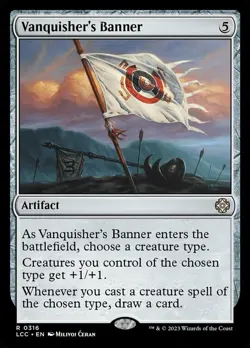 Mint/Near-Mint, English - 1 x MTG Vanquisher's Banner Commander: The Lost Cavern - Image 1