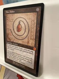 Mox Amber Retro Schematic MTG The Brothers' War NM Mythic #98 On Hand - Image 2