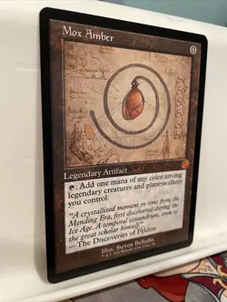 Mox Amber Retro Schematic MTG The Brothers' War NM Mythic #98 On Hand - Image 3