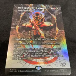 MTG, Iron Spider, Civil Warrior (#039), Marvel's Spider-Man, Foil, NM Mythic - Image 2