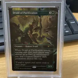 MTG Druid of Purification Rainbow FOIL #877 - Secret Lair Drop Series PSA 9 Mint - Image 3