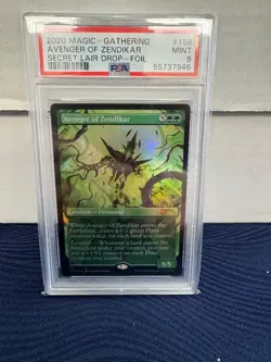 PSA 9 2020 MTG Secret Lair Drop Avenger of Zendikar Foil - Image 1