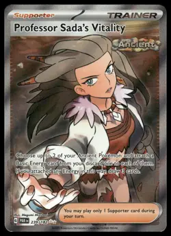 Pokemon SV04: Paradox Rift #239/182 Professor Sada's Vitality Ultra Rare - Image 1