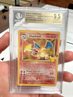 ~PT~ PORTUGUESE BGS 9.5 Charizard Celebrations Classic Coll. 4/102 Pokemon Card - Image 1