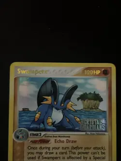 2006 Pokemon Swampert EX Crystal Guardians Reverse Foil Stamped 27/100 - Image 2