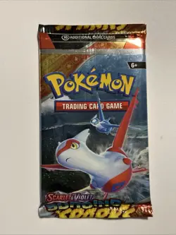 Pokemon Surging Sparks Miscut Packaging Single Sleeve Booster Pack New Sealed - Image 1