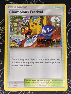 2017 Pokemon SM Promo SM78 Champions Festival Worlds 17 - Image 1
