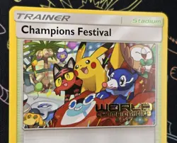 2017 Pokemon SM Promo SM78 Champions Festival Worlds 17 - Image 3