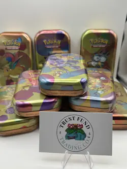 1x Random Pokemon Scarlet & Violet 151 Mini Tin Factory Sealed Plus 2 Free Gifts - Image 1