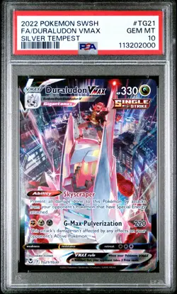 2022 Pokemon Duraludon VMAX - Silver Tempest - TG21/TG30 - PSA 10 Gem MT - Image 2