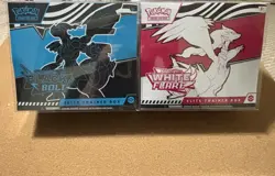 Pokemon TCG SV Black Bolt & White Flare Elite Trainer Box ETB Set of 2 - Image 1