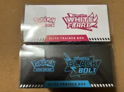 Pokemon TCG SV Black Bolt & White Flare Elite Trainer Box ETB Set of 2 - Image 5