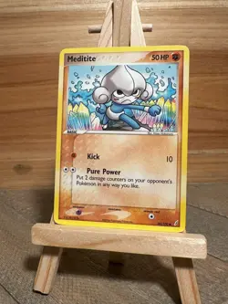 Pokemon Crystal Guardians Common Meditite #56/100 Near Mint or Better - Image 1