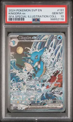 2024 POKEMON SVP EN-SV BLACK STAR PROMO #131 KINGDRA EX PSA 10 - Image 1