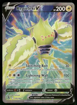 Regieleki V (Full Art) 175/195 Ultra Rare Holo NM Pokemon SWSH12: Silver Tempest - Image 1