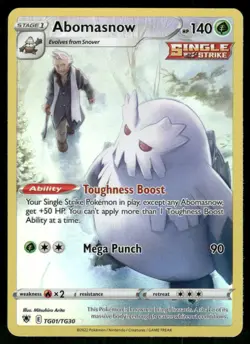 Abomasnow TG01/TG30 Ultra Rare Holo NM Pokemon SWSH10: Astral Radiance Trainer G - Image 1