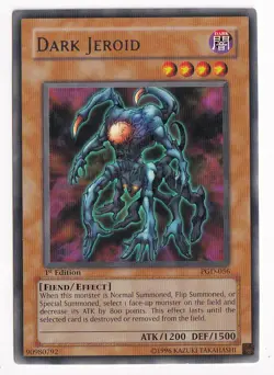 Yugioh Dark Jeroid 1st Edition PGD-056 Pharaonic Guardian Rare - Image 1