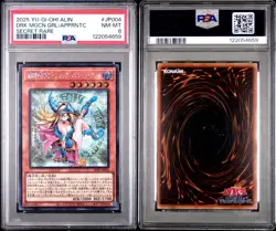 2025 YuGiOh JP004 Dark Magician Girl The Magician's Apprentice Secret Rare PSA 8 - Image 3