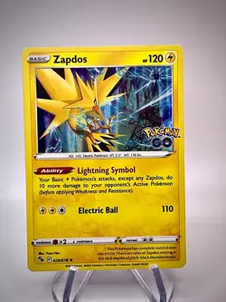 Zapdos 29/78 Pokemon Go Set Holo Rare Pokemon Card TCG 2022 - Image 1
