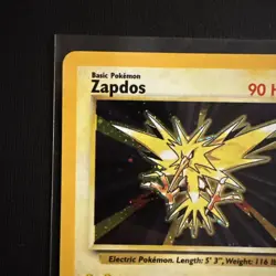 Pokemon Trading Card Zapdos Holo 20/130 Base Set 2 Near Mint - Image 3