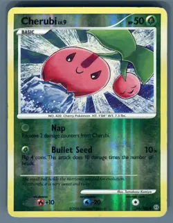 Pokemon Card 2008 Stormfront - Cherubi 56/100 Reverse Holo Common FREE SHIPPING! - Image 1