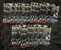 Pokemon TCG Black Bolt Sealed Booster Packs Lot Of 25 SEALED 250 Total Cards - Image 1