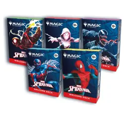 Magic: The Gathering Spider-Man Welcome Deck 5 Colors SEALED Plus + Promo Card - Image 1