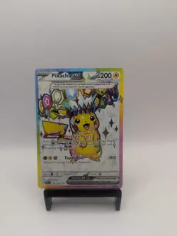 Pokemon Pikachu EX 2024 Surging Sparks Ultra Rare Card 219/191 - Image 1