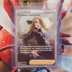 Cynthia's Ambition - 169/172 - Full Art Trainer - Pokemon Cards - Lot #174 - Image 1