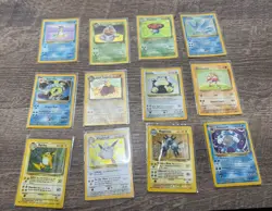 Lot of 12 Vintage Wotc Holos Pokemon Cards Jungle Fossil Base Set Base Set - Image 1
