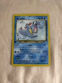 Totodile 80/111 Neo Genesis -1st Edition- Pokemon Card NM+M 🔥 - Image 1