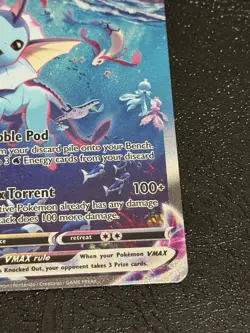 Vaporeon VMAX SWSH182 SWSH: Sword & Shield Black Star Promo Card Holo Near Mint - Image 4