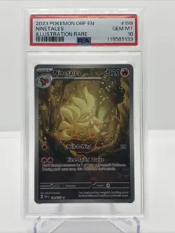 Pokemon 2023 OBF En Ninetales Illustration Rare Card #199 GEM MINT 10 - Image 1
