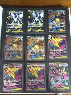 88 MEGA EVOLUTION EX ULTRA & DOUBLE RARE POKEMON CARDS + NEW WHITE FLARE BINDER - Image 1