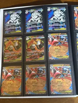 88 MEGA EVOLUTION EX ULTRA & DOUBLE RARE POKEMON CARDS + NEW WHITE FLARE BINDER - Image 2