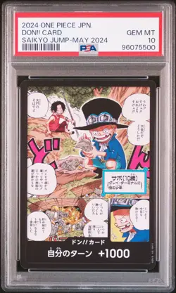 2024 ONE PIECE JPN PROMOS SAIKYO JUMP-MAY 2024 DON!! CARD PSA 10 - Image 1