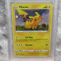 2020 Pokemon Pikachu Holo PSA 9 Mint Promo SWSH039 Single Pack Blister Rare Card - Image 2