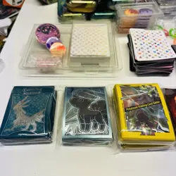Pokemon Accessory Lot Sleeves Counters Dice Tins Deck Box Energy Cards - Image 2