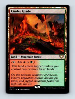 #154 2025 Edge of Eternities Commander Cinder Glade Rare - Image 1