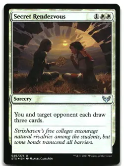MTG Secret Rendezvous FOIL U Strixhaven: School of Mages 26 LP - Image 1