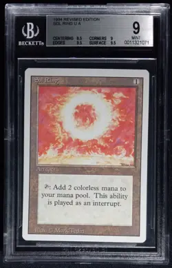 1994 MTG Magic SOL RING Revised Edition BGS 9 Mint Magic The Gathering WOTC - Image 1