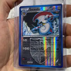 Pokemon Escavalier Team Plasma Reverse Holo 61/101 PLB Plasma Blast LP/NM Rare - Image 2