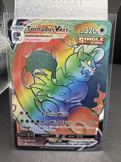 Pokemon TCG Tornadus VMAX - SWSH Chilling Reign 209/198 - Secret Rainbow NM - Image 1