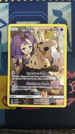 Pokemon TCG Mimikyu Full Art Sun And Moon Cosmic Eclipse 245/236 - Image 1