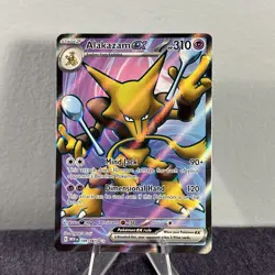 Pokemon TCG Alakazam ex 188/165 Scarlet & Violet 151 Holo Ultra Rare NM - Image 1