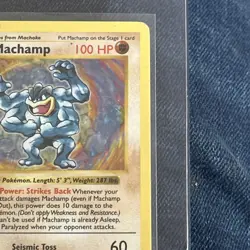Machamp 8/102 Shadowless Base Set 1st Edition Holo Rare Pokemon TCG - HP - Image 4