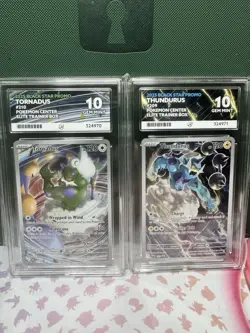 Pokemon Thundurus & Tornadus Promo PC STAMPED ACE 10 Sequential Certs Gem Mint💎 - Image 1