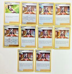 Pokemon Tcg Lot of 10 Trainer Supporter Marnie and Marnie's Pride Reverse Holo - Image 1